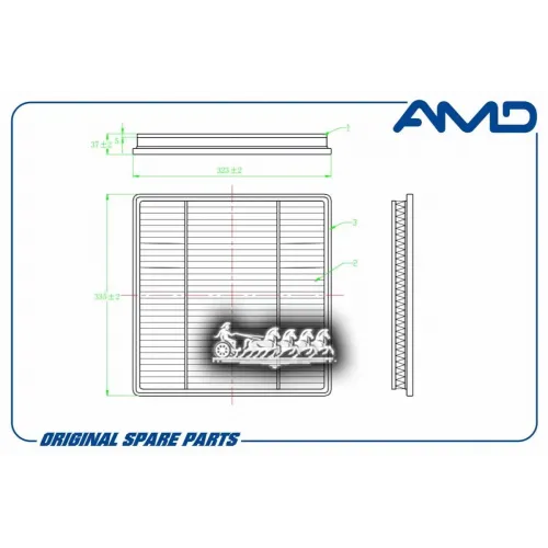 Фильтр Салона Haval H9 14- (Антибактериальный. Угольный) AMD 