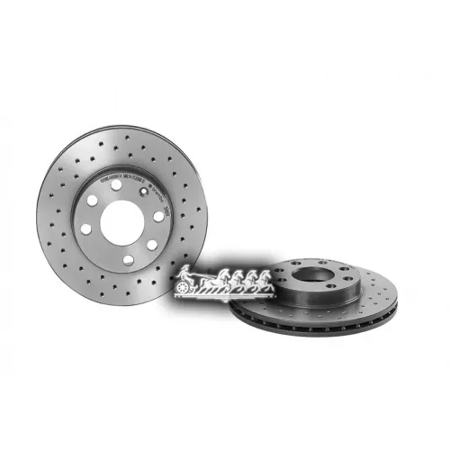 Диск Тормозной Gm Lanos/Nexia (С Перфорацией) Перед. D=236 (Мин. 2 Шт.) Brembo 