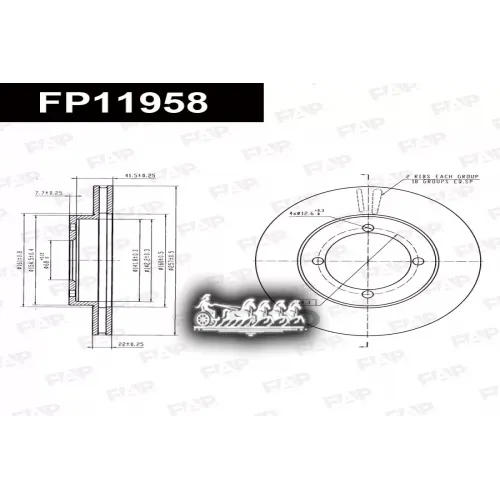Диск Тормозной Nissan Primera 88- 1.6/2.0/2.0D FAP 