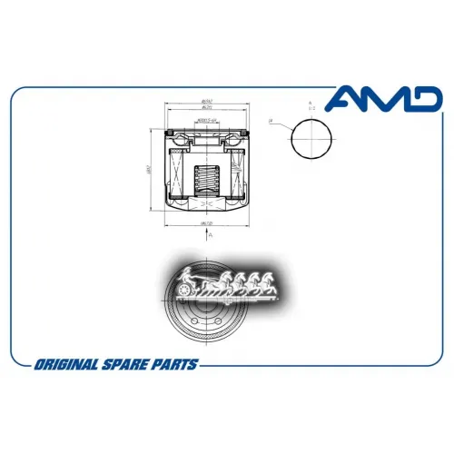 Фильтр Масляный Nissan Tiida 07- 1.6/1.8 AMD 
