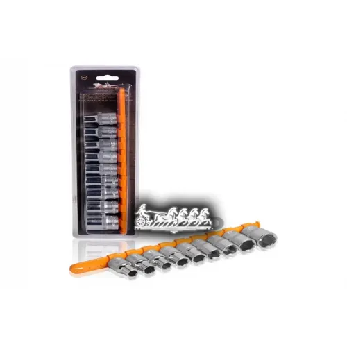 Набор Головок Торцевых 1/2 Dr Шестигранных 9Пр. (10-15.17.19.22Мм) Мет.подвес AIRLINE 