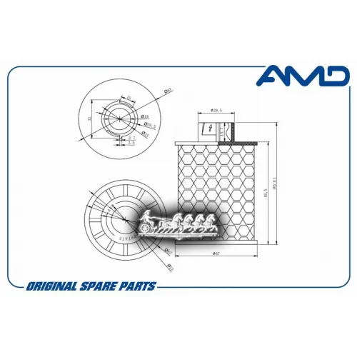 Фильтр Топливный AMD 
