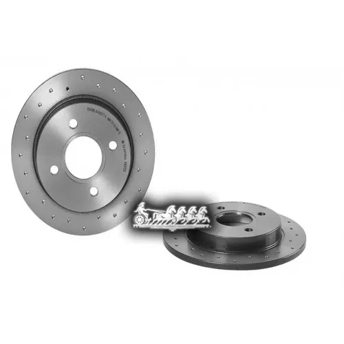 Диск Тормозной Ford Focus 1/Fiesta 98-/08- (С Перфорацией) Зад. D=252.5 (Мин. 2 Шт.) Brembo 