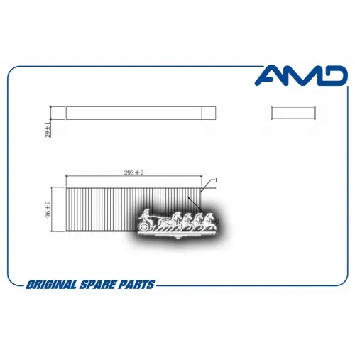 Фильтр Салона Psa Berlingo Ii/Partner Ii/3008/5008 07- (Антибактериальный. Угольный) (2 Шт) AMD 