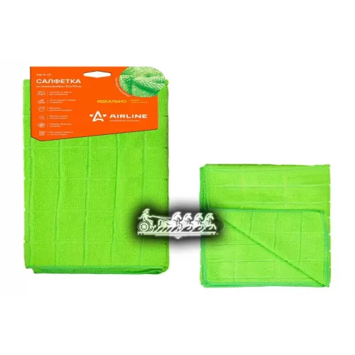 Салфетка Из Микрофибры Зеленая (50*70 См) AIRLINE 