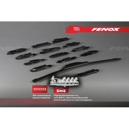 Щётка С/О 430Мм 17 Бескаркасная. Крепление 14 В 1 FENOX 