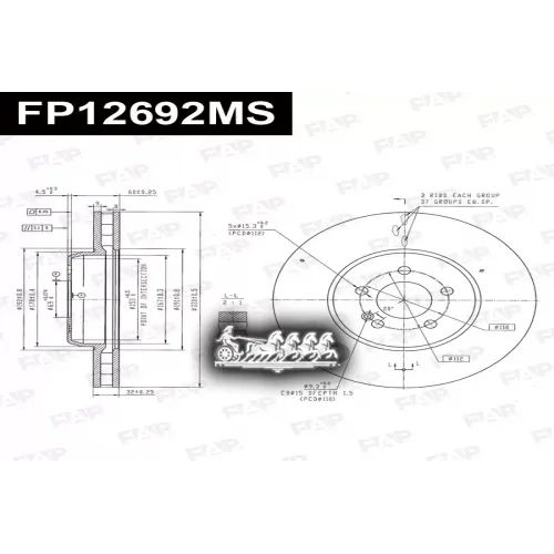 Диск Тормозной Mb E(213)/C(205) 15- FAP 
