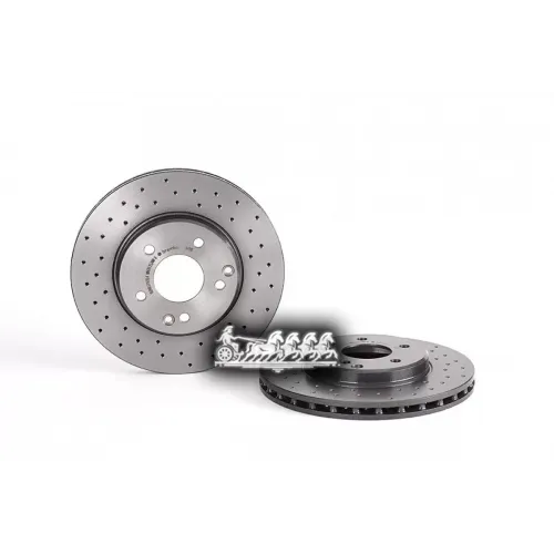 Диск Тормозной Mb W202/W203/W210 00- 2.0-3.0 Перед.вент.(С Перфорацией) Brembo 