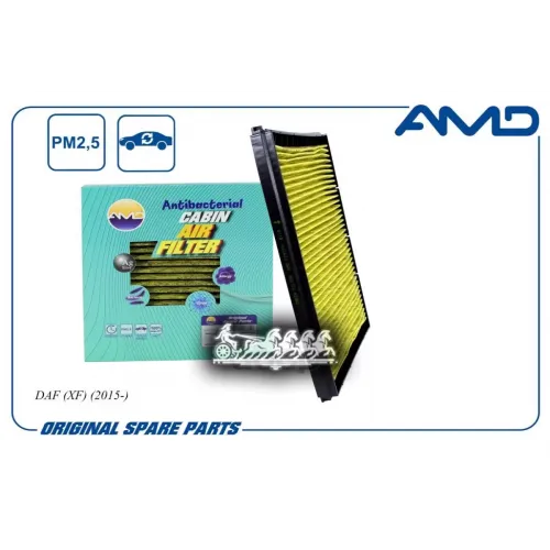 Фильтр Салонный Daf (Xf) (2015-) (Антибактериальный Угольный) AMD 