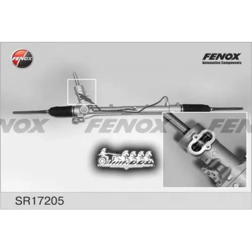 Рейка Рулевая Ford Focus 2 04- С Разьемом Под Датчик FENOX 