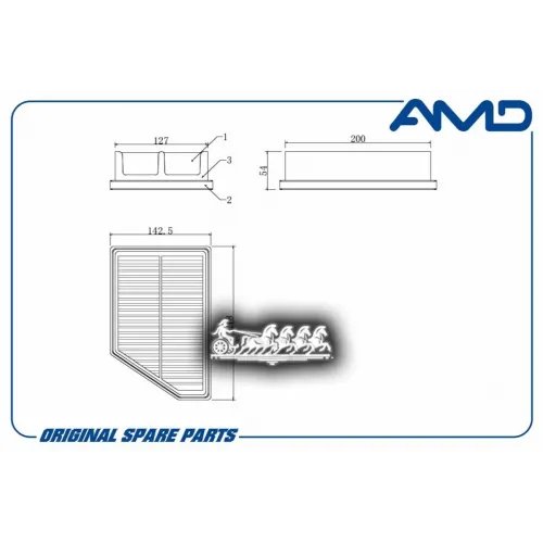 Фильтр Воздушный Ssangyong New Actyon/New Actyon 10- AMD 