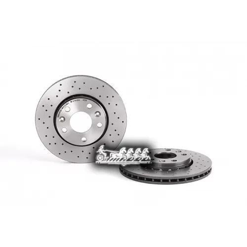 Диск Тормозной Renault Duster/Laguna/Megane/Scenic 08- Перед.вент. (С Перфорацией) Brembo 
