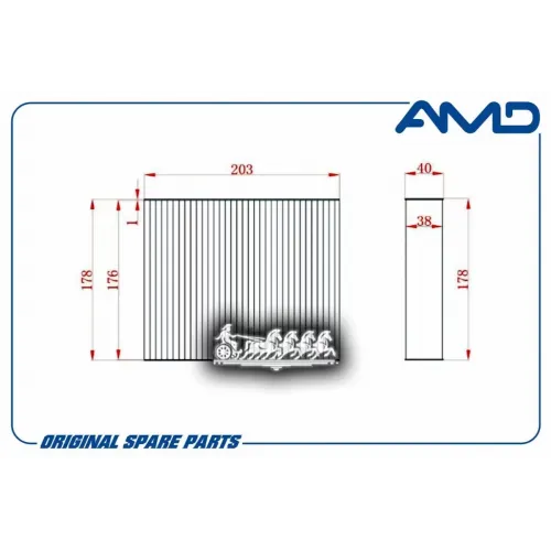 Фильтр Салонный (Угольный) AMD 