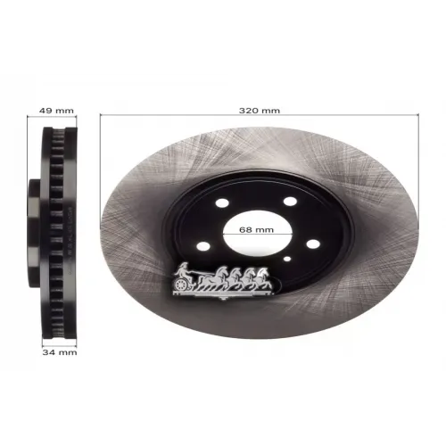 Диск Тормозной Infiniti Ex/G37/M37/Q70/Qx50 10- AVANTECH 