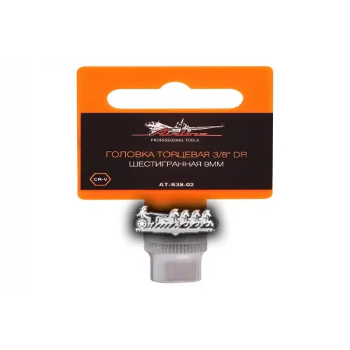 Головка Торцевая 3/8 Dr Шестигранная 9Мм (At-S38-02) AIRLINE 