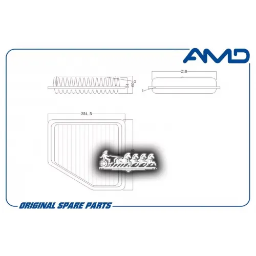 Фильтр Воздушный Toyota Camry AMD 