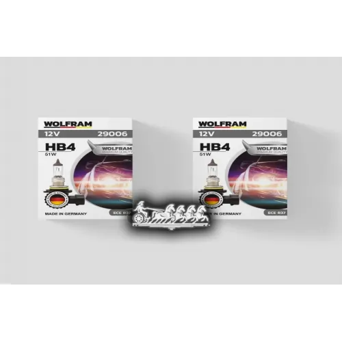 Лампа 12V Hb4/9006 51W P22d Wolfram Halogen Bulb 1 Шт. Картон  WOLFRAM 