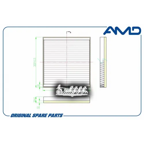 Фильтр Салона Opel Astra H 04- AMD 