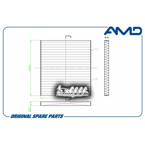Фильтр Салона Kia Venga 10- AMD 