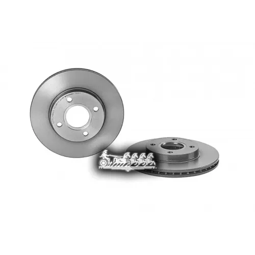 Диск Тормозной Ford Fiesta/Focus 00- Перед.вент. (Мин. 2 Шт.) Brembo 