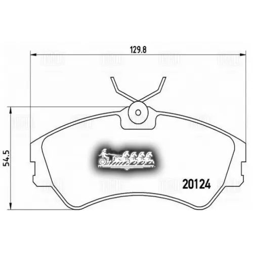 Колодки Тормозные Vw Transporter T4 (90-) Диск. Перед. 130Мм (Без Датчика) Trialli 