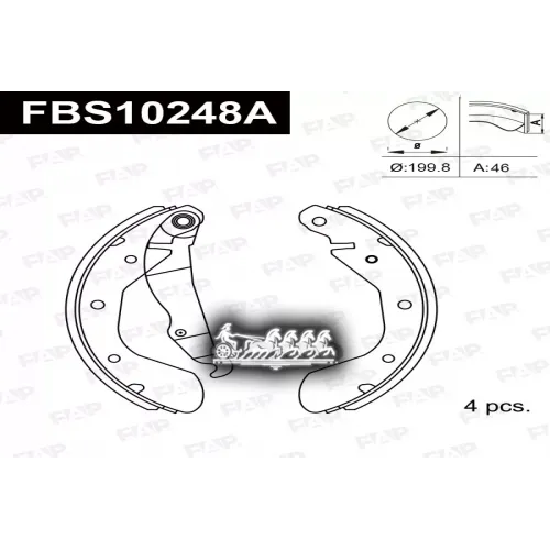 Тормозные Колодки Барабанные Daewoo Astra 1.6 FAP 