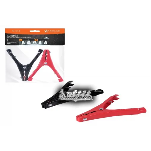 Зажимы (Крокодилы) Для Пусковых Проводов L (2 Шт.) (400А. 14Х10.5см) (Sa-400-P) AIRLINE 