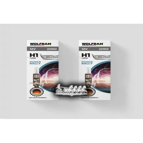Лампа 12V H1 100W P14,5S Wolfram Halogen Bulb 1 Шт. Картон  WOLFRAM 