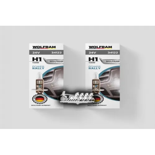 Лампа 24V H1 100W P14,5S Wolfram Halogen Bulb 1 Шт. Картон  WOLFRAM 