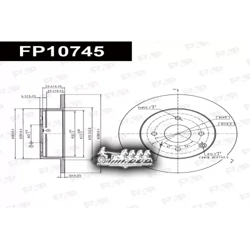 Диск Тормозной Chery Fora/Estina FAP 