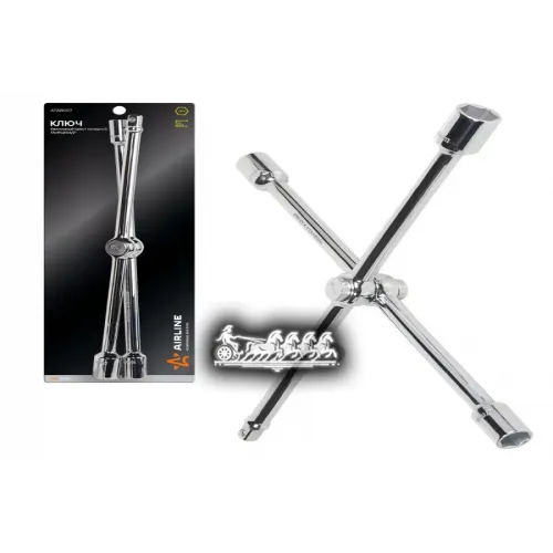Ключ Баллонный Крестовой Складной 17Х19х21х1/2 Pro 400Мм AIRLINE 