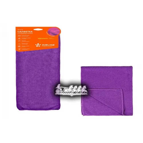 Салфетка Из Микрофибры Фиолетовая (40*60 См) AIRLINE 