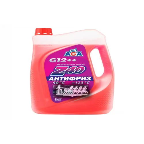 -002Z 40 Антифриз (Красный) -40С До +123С 5Л./5,3Кг. Premix (В Уп. 3Шт) AGA 