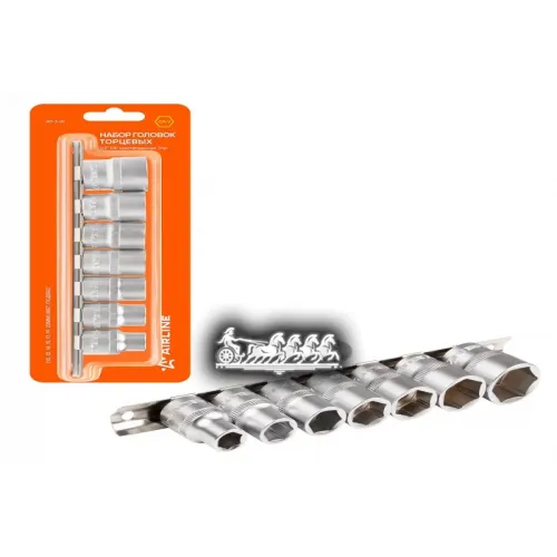 Набор Головок Торцевых 1/2 Dr Шестигранных 7Пр. (10.12.14.15.17.19.22Мм) AIRLINE 
