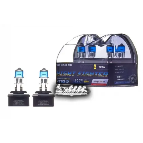 Лампа H27/1 12V 27W (50W) 5000K 2 Шт. AVANTECH 