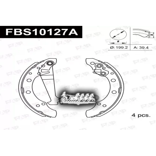 Тормозные Колодки Барабанные Vag 80 1.6 FAP 