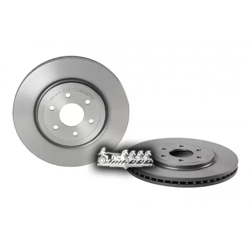 Диск Тормозной Nissan Navara/Pathfinder 08- Перед.вент. (Мин. 2 Шт.) Brembo 