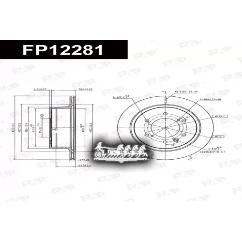 Диск Тормозной Mitsubishi Pajero Sport 15- FAP 