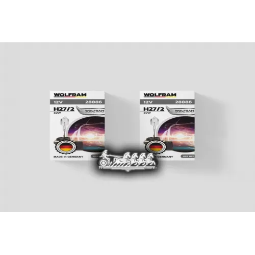 Лампа 12V H27 50W Pgj13 Wolfram Halogen Bulb 1 Шт. Картон  WOLFRAM 