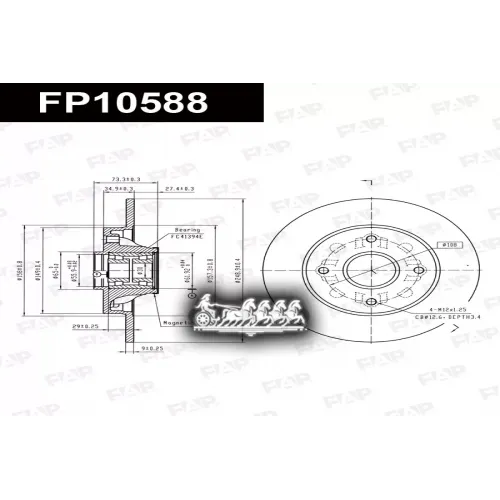 Диск Тормозной Psa C4/Ds4 FAP 