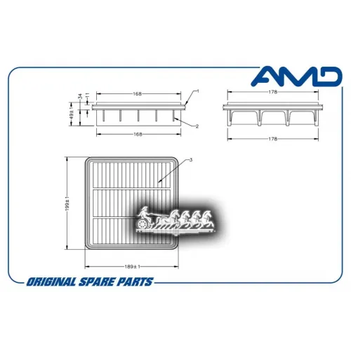 Фильтр Воздушный Hyundai/Kia Elantra Hd/I30/Ceed Cerato AMD 