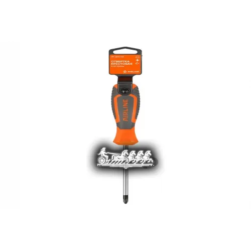 Отвертка Крестовая С Эргономичной Рукояткой Магнитная Ph2*100Мм (At-Sp2-03) AIRLINE 