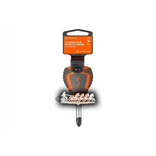 Отвертка Крестовая С Эргономичной Рукояткой Магнитная Ph2*38Мм (At-Sp2-06) AIRLINE 