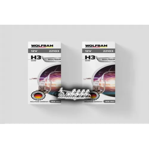 Лампа 12V H3 55W Pk22s Wolfram Halogen Bulb 1 Шт. Картон  WOLFRAM 
