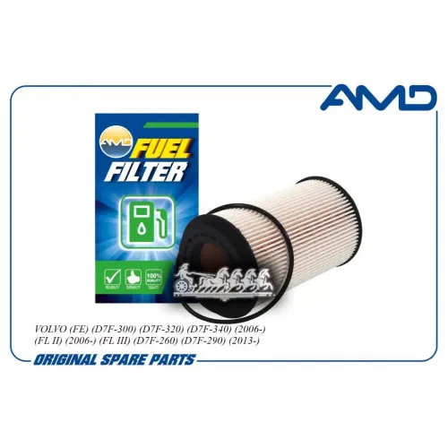 Фильтр Топливный Volvo (Fe) (D7f-300) (D7f-320) (D7f-340) (2006-) (Fl Ii) (2006-) (Fl Iii) (D7f-260) (D7f-290) (2013- AMD арт...