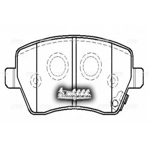 / Cks-33 Gk0973 Колодки Тормозные Дисковые Перед CTR 