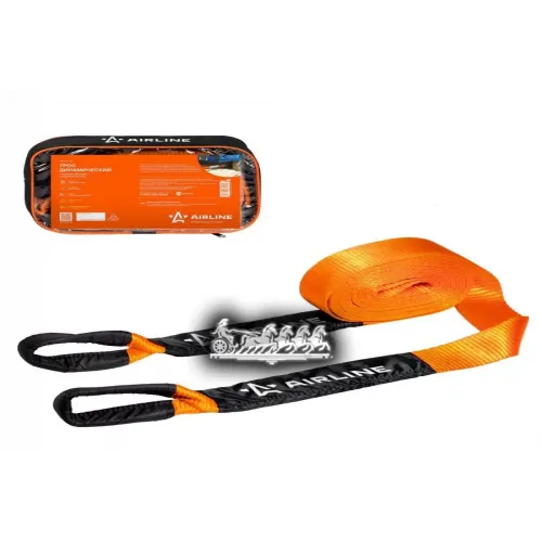 Трос Динамический 10 Т. 8 М + Сумка (Стропа Рывковая) AIRLINE 