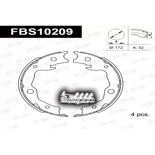 Тормозные Колодки Барабанные Nissan Rav4 2.0 Vvt-I FAP 