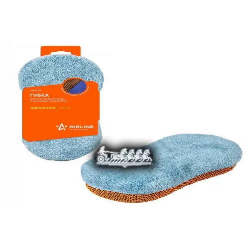Губка Для Мытья Из Микрофибры И Коралловой Ткани (24*11 См) AIRLINE 