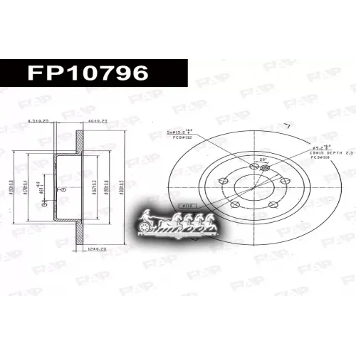 Диск Тормозной Mb C(W204)/C(S204) 07- 1.8/2.1/2.5/3.0 FAP 